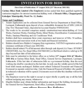 Invitation for Bids