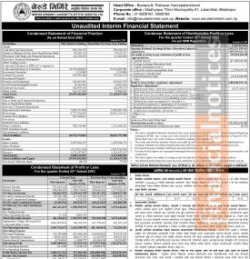 कालिका लघुवित्तको खुद नाफा २३ करोड पर लाख 0१ हजार रूपैयाँ ईपीएस १६.८८ रूपैयाँ - Q4 Report-