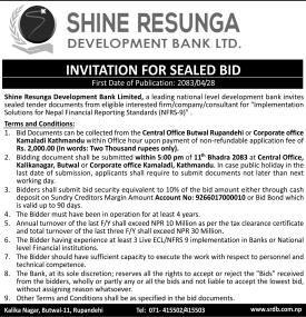 INVITATION FOR SEALED BID