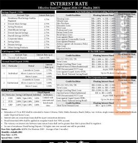 Everest Bank Announces New Rates for Savings Deposits and Term Loans
