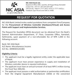 Request for Quotation