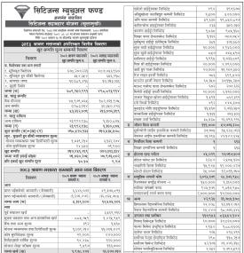 Citizens Capital has published Citizens Sadabahar Yojana Net Assets Value till Shrawan, 2083