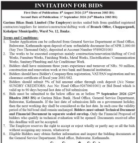 Invitation for Bids