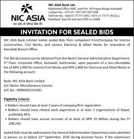 Invitation for Sealed Bids