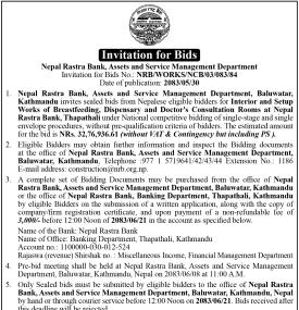 Invitation for Bids