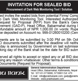 Invitation for Sealed Bid