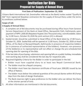 Invitation for Bids