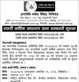 11th Annual General Meeting Notice