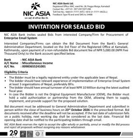 Invitation for Sealed Bid