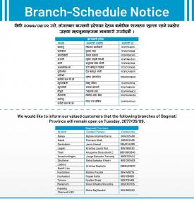 Branch Opening Notice (Bagmati Province)