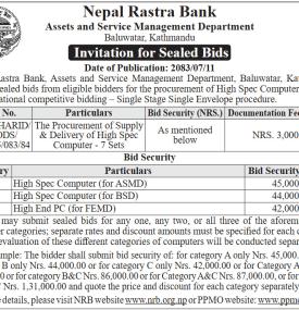 Invitation for Sealed Bids
