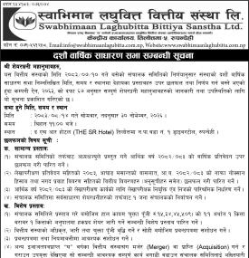 10th Annual General Meeting Notice