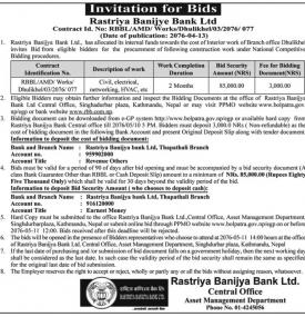 Invitation For Bids