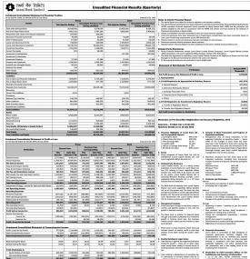 Unaudited Financial Results (Quarterly)