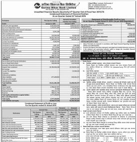Unaudited  Financial Results (Quarterly)
