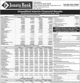 Unaudited Interim Financial Results