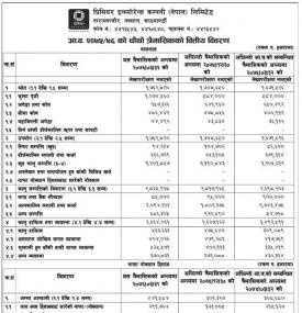 Unaudited Financial Results