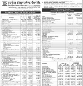 Unaudited Financial Result 