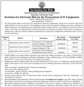 Invitation for Bids
