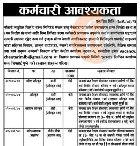 कर्मचारी आवश्यकता