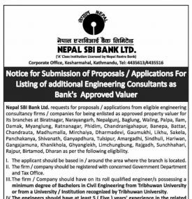 Notice for Submission of Proposal 