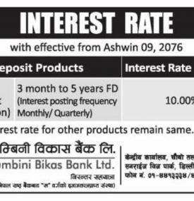 Interest Rate Notice 