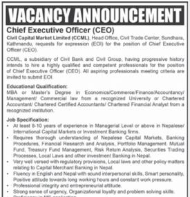 Vacancy Announcement