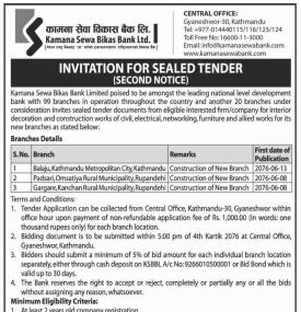 Invitation for Sealed Tender