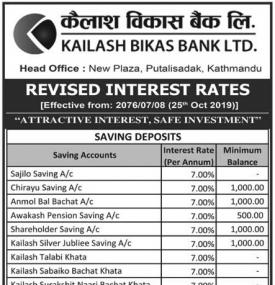 Revised Interest Rates