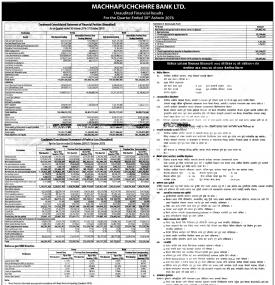 Unaudited  Financial Results