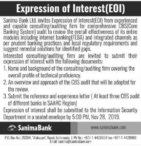 Expression of Interest