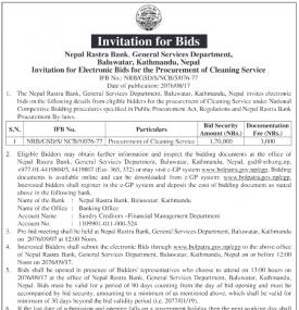 Invitation for Bids