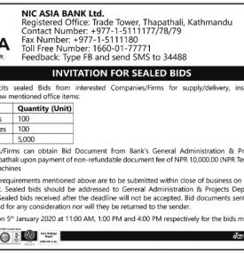 Invitation for Bids Notice