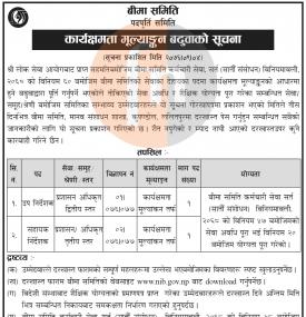 कार्यक्षमता मुल्याङ्कन बढुवाको सूचना