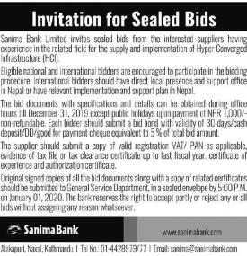 Invitation for Sealed Bids