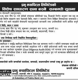 Special Annual General Meeting 