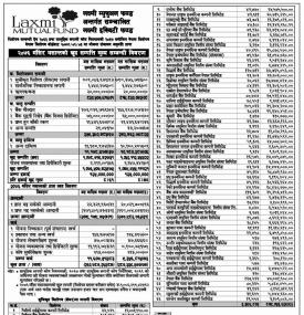 “Laxmi Equity Fund” Net Asset Value