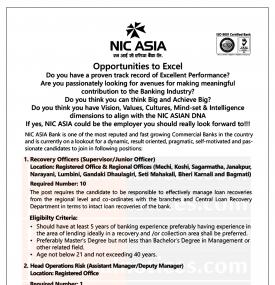 Banking Career Opportunity