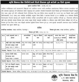 धितो लिलामी हुने बारेको सूचना