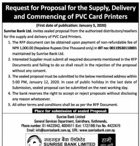 Request for  Proposal