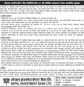 33th Annual General Meeting