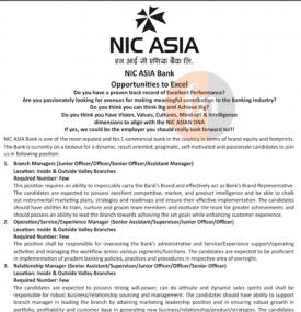 Banking Career Opportunity -