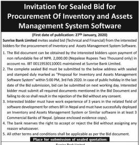 Invitation for Sealed Bids
