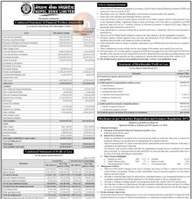 Statement of Financial Position
