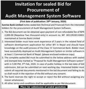 Invitation for Sealed Bids