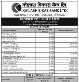 Revised Interest Rates Notice