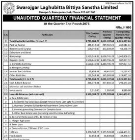 Unaudited Financial Results (Quarterly)