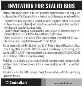 Invitation for Sealed Bids