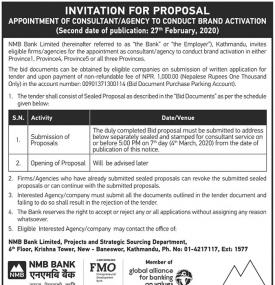 Invitation for  Proposal