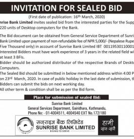 Invitation for Sealed Bids